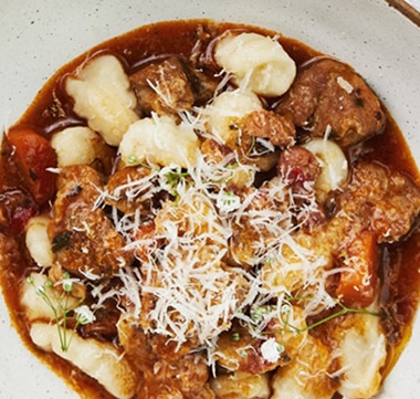 Spring Lamb Shoulder with Ricotta Cavatelli