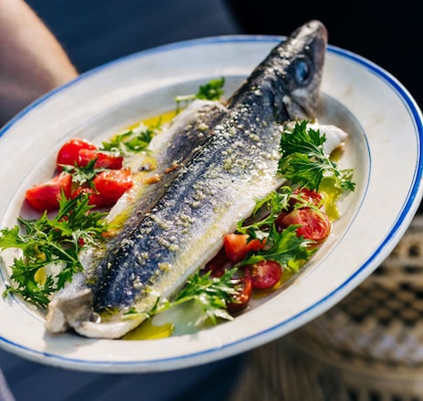 Whole Baked King George Whiting Aqua Pazza by Massimo Mele