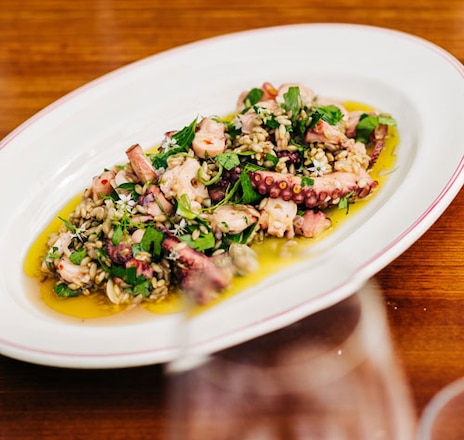 Octopus, Barley, Garlic And Chilli Salad By Massimo Mele