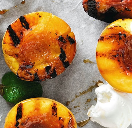 Massimo Mele’s Baked Peaches with Marsala and Ice Cream