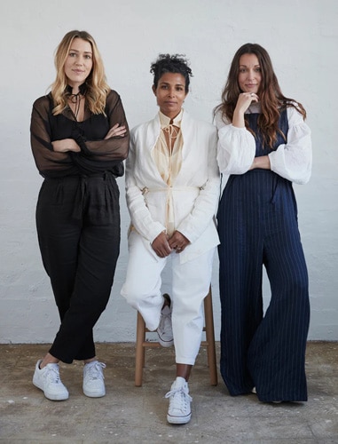 3 models wearing sustainable clothes from UNIKSPACE