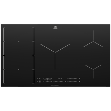 90cm UltimateTaste 700 7 zone Flexibridge induction cooktop