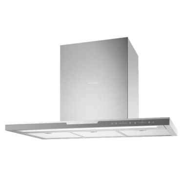 90cm stainless steel slimline box style canopy rangehood