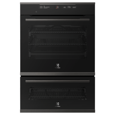 60cm dark multifunction pyrolytic duo oven