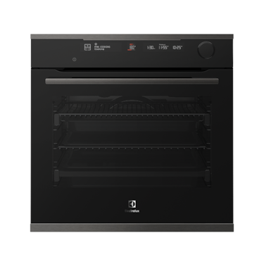 60cm dark multifunction steam &amp; pyrolytic oven