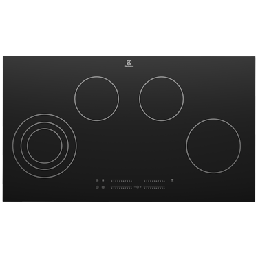 90cm UltimateTaste 300 4 zone ceramic cooktop