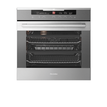 Stainless steel multifunction oven with Intuitive Oven Interface control system