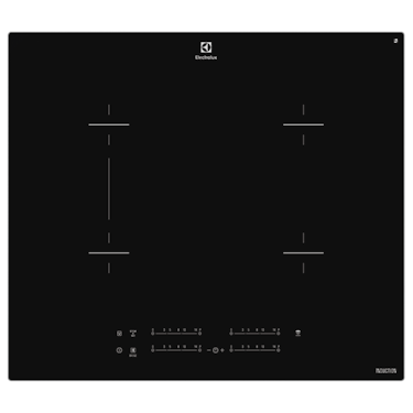 60cm 4 zone induction cooktop with maxisense zone flexibility